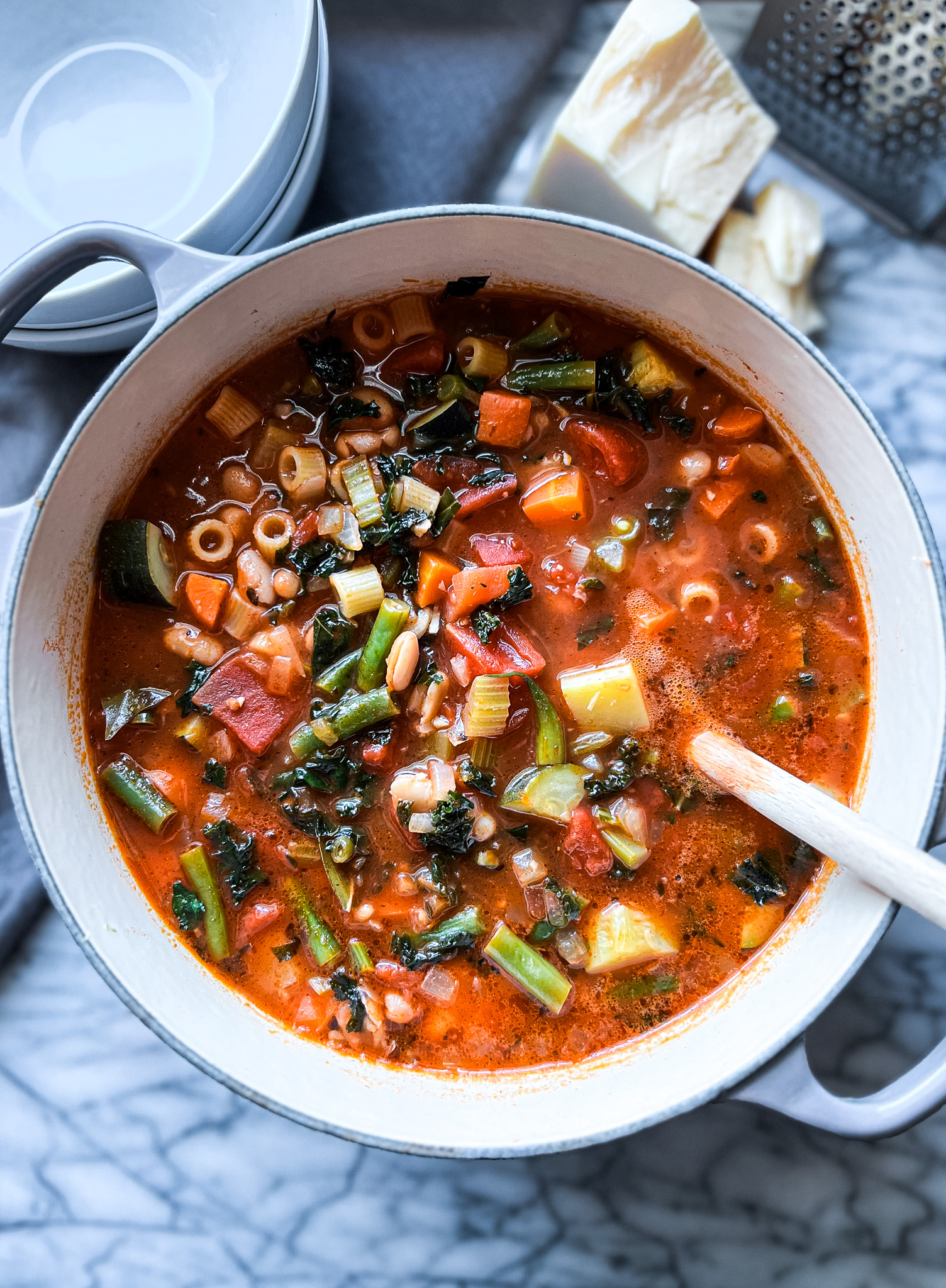 Classic Minestrone Soup - The Ivory Table